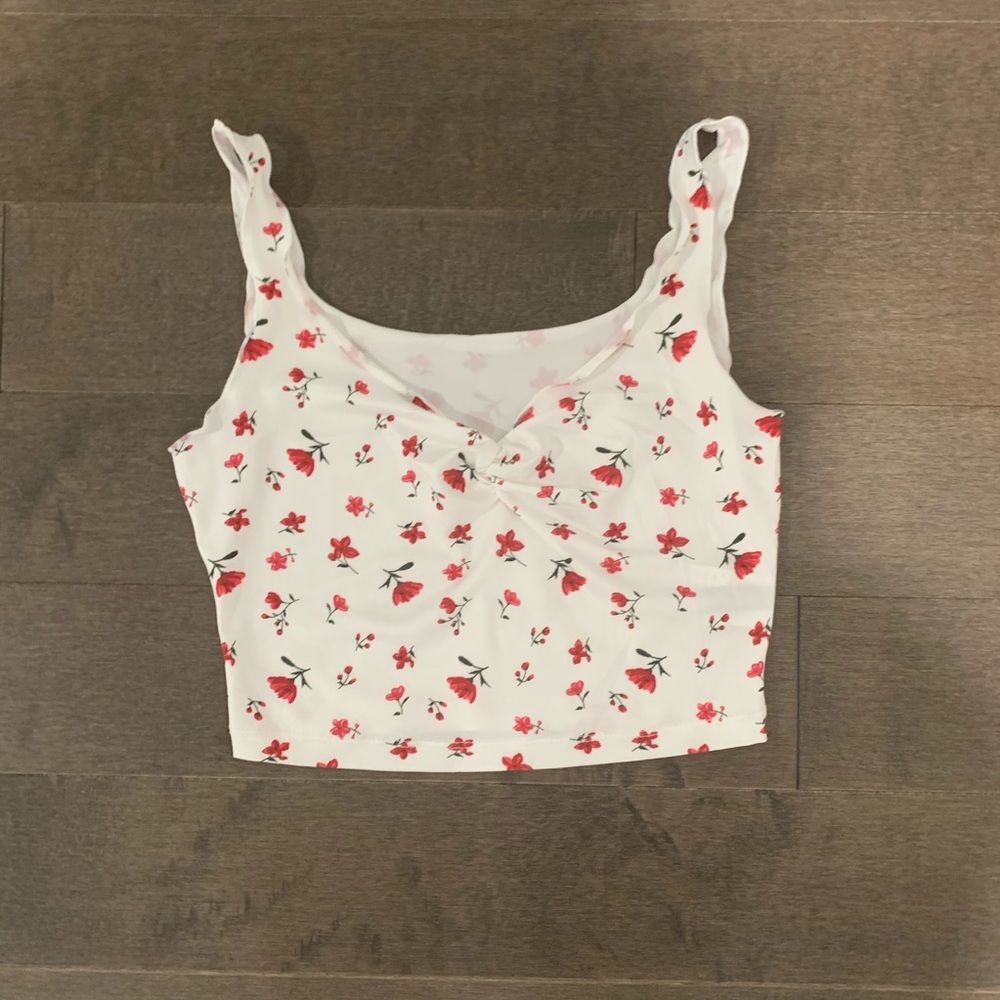 Tank top with flowers